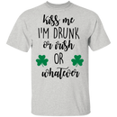 Kiss me I'm Drunk Or Irish Or Whatever Funny Mermaid T-shirt CustomCat