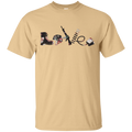 L.O.V.E Flower Veteran Female Veterans T-shirt CustomCat