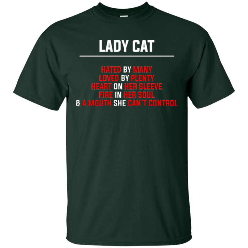 Lady cat T-shirts CustomCat