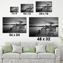 Lake Dock Multi Names Premium Canvas Crossroads Personalized Canvas Wall Art Black And White, Family Street Sign Family Name Art Canvas For Home Family - CANLA75 - CustomCat