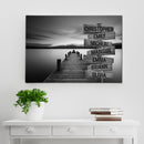 Lake Dock Multi Names Premium Canvas Crossroads Personalized Canvas Wall Art Black And White, Family Street Sign Family Name Art Canvas For Home Family - CANLA75 - CustomCat
