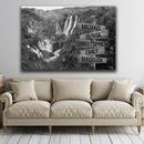 Lakes Waterfalls Multi Names Premium Canvas Crossroads Personalized Canvas Wall Art Black And White, Family Street Sign Family Name Art Family - CANLA75 - CustomCat