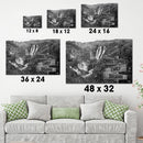 Lakes Waterfalls Multi Names Premium Canvas Crossroads Personalized Canvas Wall Art Black And White, Family Street Sign Family Name Art Family - CANLA75 - CustomCat