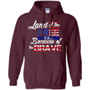 Land Of The Free Veterans T-shirts & Hoodie for Veteran's Day CustomCat