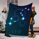 Leo Zodiac Sign Astrology Blanket Spiritual Horoscope Constellations Stars Blanket Large Blanket