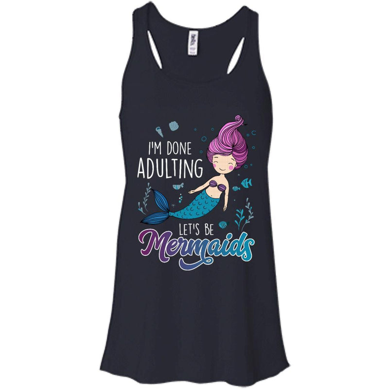 Let's Be Mermaid Tshirts CustomCat