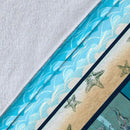 Life Is Like The Ocean Waves Will Try To Knock You Mermaid Fleece Blanket interestprint