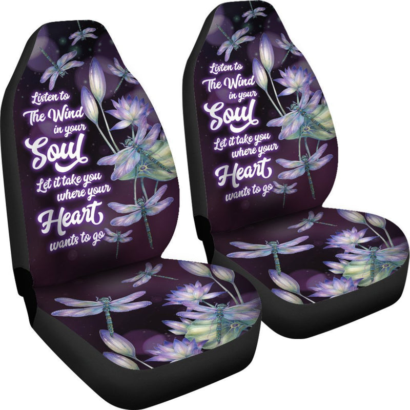 Listen To the Wind In You Soul Car Seat Covers (Set of 2)