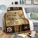 Look Ahead Look Right Beside You Chihuahua Fleece Blanket interestprint