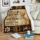 Look Ahead Look Right Beside You Chihuahua Fleece Blanket interestprint