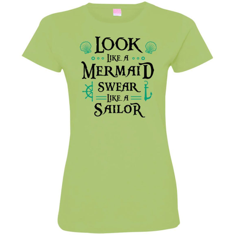Look Like A Mermaid Swear Like A Sailor Mermaid T Shirts CustomCat