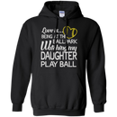 Love is being at the ballpark watching my daughter play ball T-shirts CustomCat