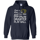 Love is being at the ballpark watching my daughter play ball T-shirts CustomCat