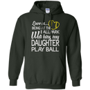 Love is being at the ballpark watching my daughter play ball T-shirts CustomCat