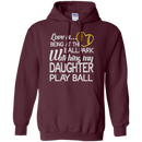 Love is being at the ballpark watching my daughter play ball T-shirts CustomCat