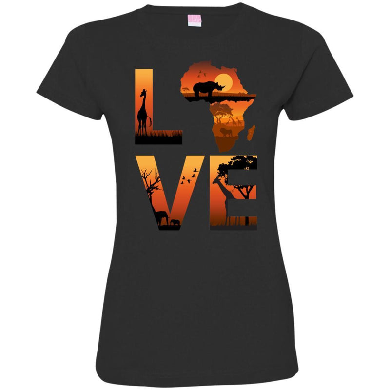 LOVE T-shirt For African American Kings And Queens CustomCat