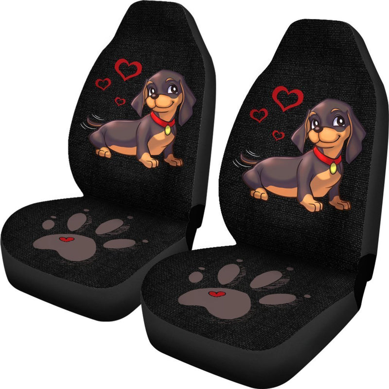 Lovely Dachshund Car Seat Covers (Set of 2) interestprint