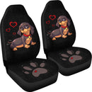 Lovely Dachshund Car Seat Covers (Set of 2) interestprint