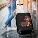 Lovely Dachshund Luggage Cover interestprint