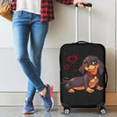 Lovely Dachshund Luggage Cover interestprint