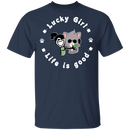 Lucky Girl- Cat Funny Gifts Patrick's Day Irish T-Shirt