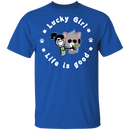 Lucky Girl- Cat Funny Gifts Patrick's Day Irish T-Shirt