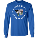 Lucky Girl- Cat Funny Gifts Patrick's Day Irish T-Shirt