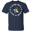 Lucky Girl- Dog Funny Gifts Patrick's Day Irish T-Shirt