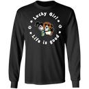 Lucky Girl- Dog Funny Gifts Patrick's Day Irish T-Shirt