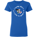 Lucky Girl- Flamingo Funny Gifts Patrick's Day Irish T-Shirt