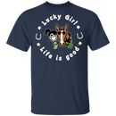 Lucky Girl- Horse Funny Gifts Patrick's Day Irish T-Shirt