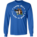 Lucky Girl- Horse Funny Gifts Patrick's Day Irish T-Shirt