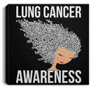 Lung Cancer Awareness Canvas Wall Art Decor