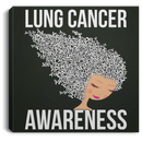Lung Cancer Awareness Canvas Wall Art Decor