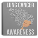 Lung Cancer Awareness Canvas Wall Art Decor