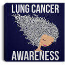 Lung Cancer Awareness Canvas Wall Art Decor