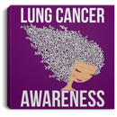 Lung Cancer Awareness Canvas Wall Art Decor