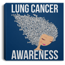 Lung Cancer Awareness Canvas Wall Art Decor