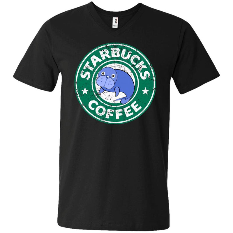 Manatee Coffee Tshirt CustomCat