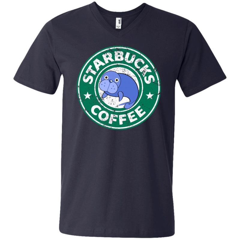 Manatee Coffee Tshirt CustomCat