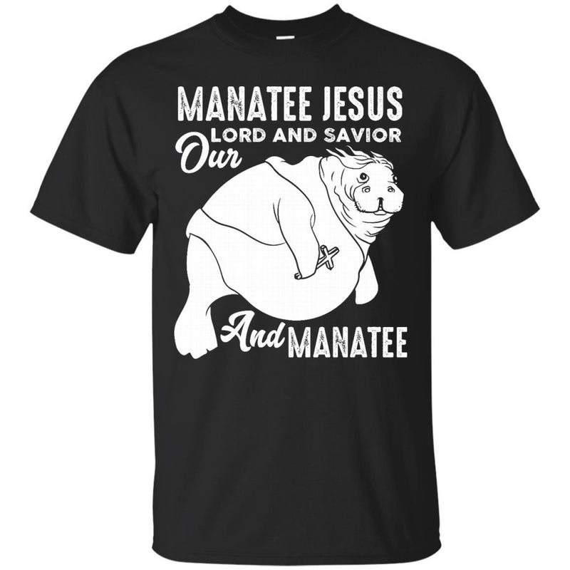 Manatee Jesus Tshirt & Hoodie CustomCat