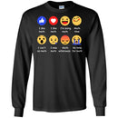 Math Teacher T-Shirt Face Icons I Like Math I'm Doing Math I Miss Math Funny Math Teacher T Shirts CustomCat