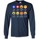Math Teacher T-Shirt Face Icons I Like Math I'm Doing Math I Miss Math Funny Math Teacher T Shirts CustomCat