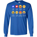 Math Teacher T-Shirt Face Icons I Like Math I'm Doing Math I Miss Math Funny Math Teacher T Shirts CustomCat