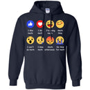 Math Teacher T-Shirt Face Icons I Like Math I'm Doing Math I Miss Math Funny Math Teacher T Shirts CustomCat