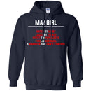 May Girl Hated By Many Loved By Plenty Heart On Her Sleeve Fire In Her Soul Shirts CustomCat