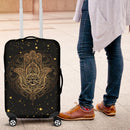 Meaningful Protection Of Hamsa Hand Luggage Cover interestprint