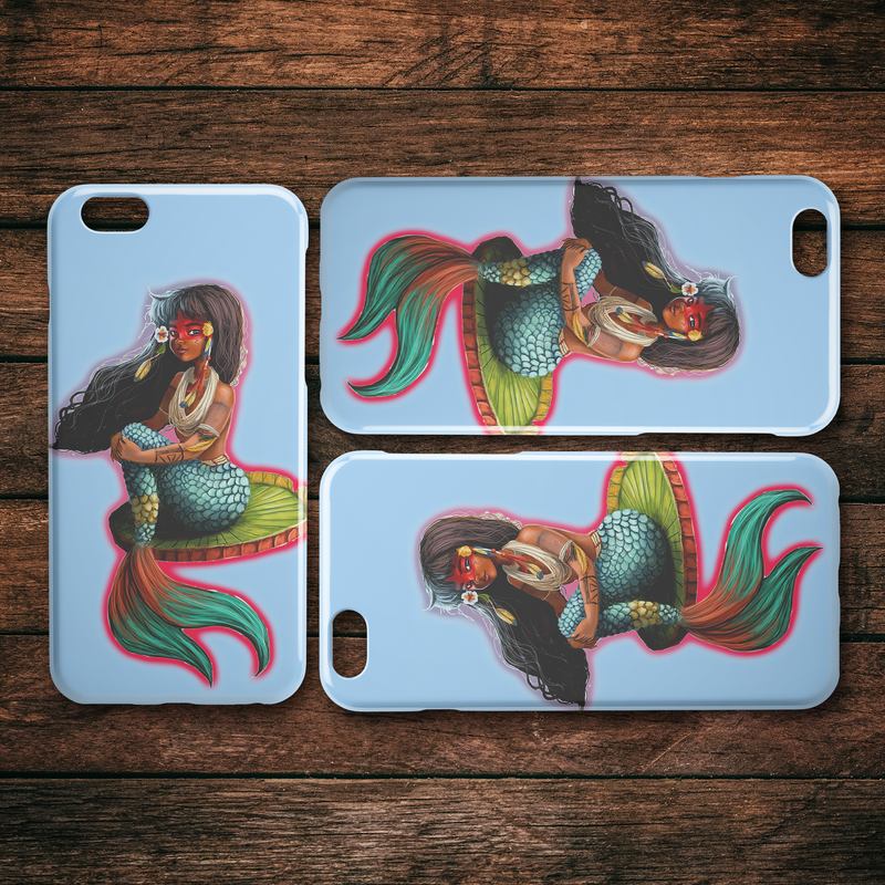 Melanin Black Mermaid Queens Cute Mermaids iPhone Case teelaunch