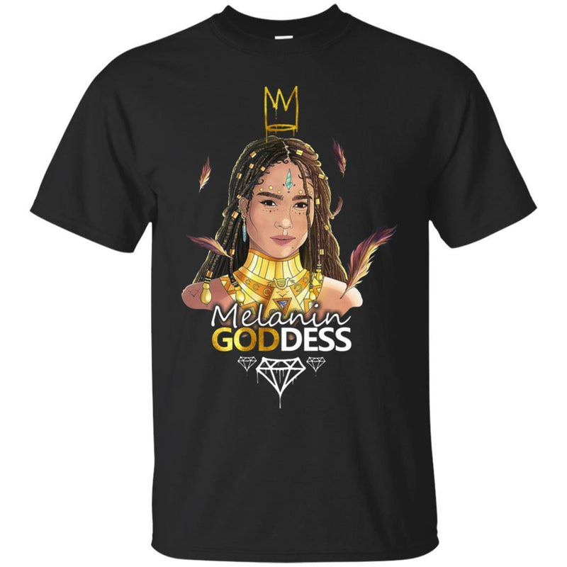 Melanin Goddess T-shirt for Black Queens CustomCat