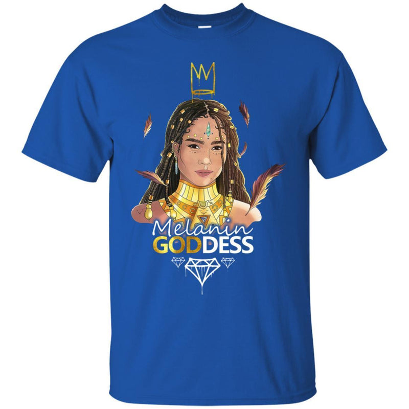 Melanin Goddess T-shirt for Black Queens CustomCat